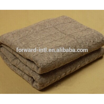 autumn and winter cashmere wool knitted blanket,single soft comfortable cashmere blanket